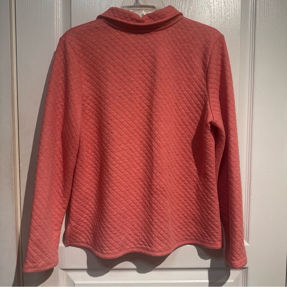Coral 1/4 Zip Quilted Pullover Sweater - Picture 3 of 5